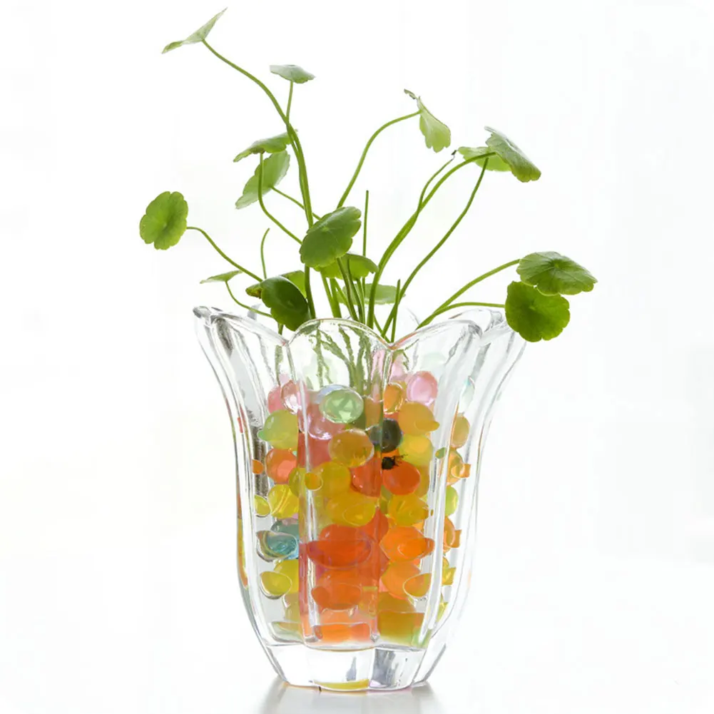 

1 Packet of Colored Crystal Mud Home Greening Harmless High Water Retention Magic Jelly Balls Children Water Toy