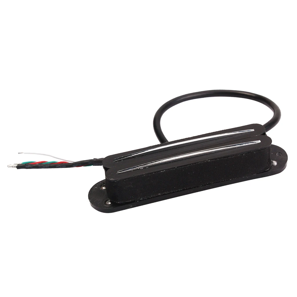 

Durable Double Track Pickup Black Replacement for ST Electric Guitar