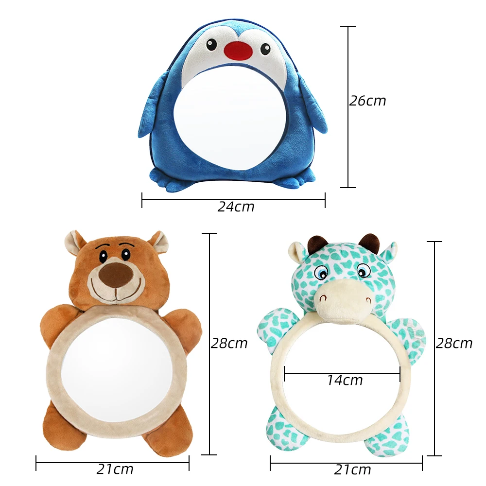 Регулируемое безопасное автомобильное детское зеркало заднее сиденье