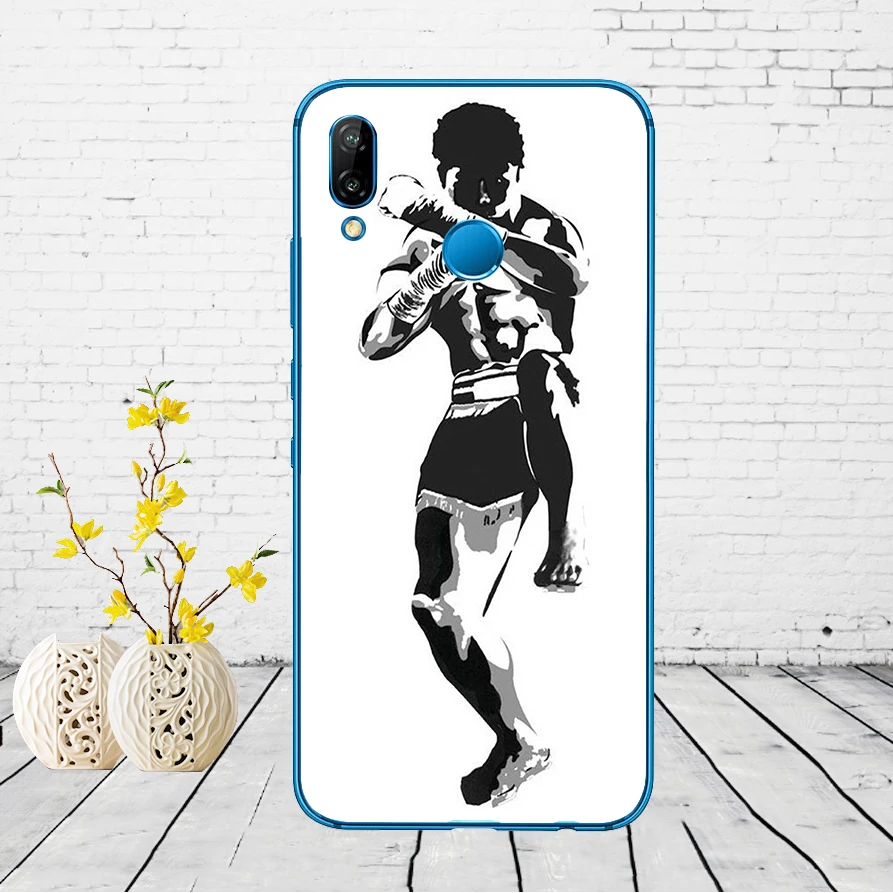 50DD Муай тайская борьба бокс Мягкий силиконовый чехол для Huawei P9 P10 P20 P30 Lite mate 10 20 PRO lite p smart чехол