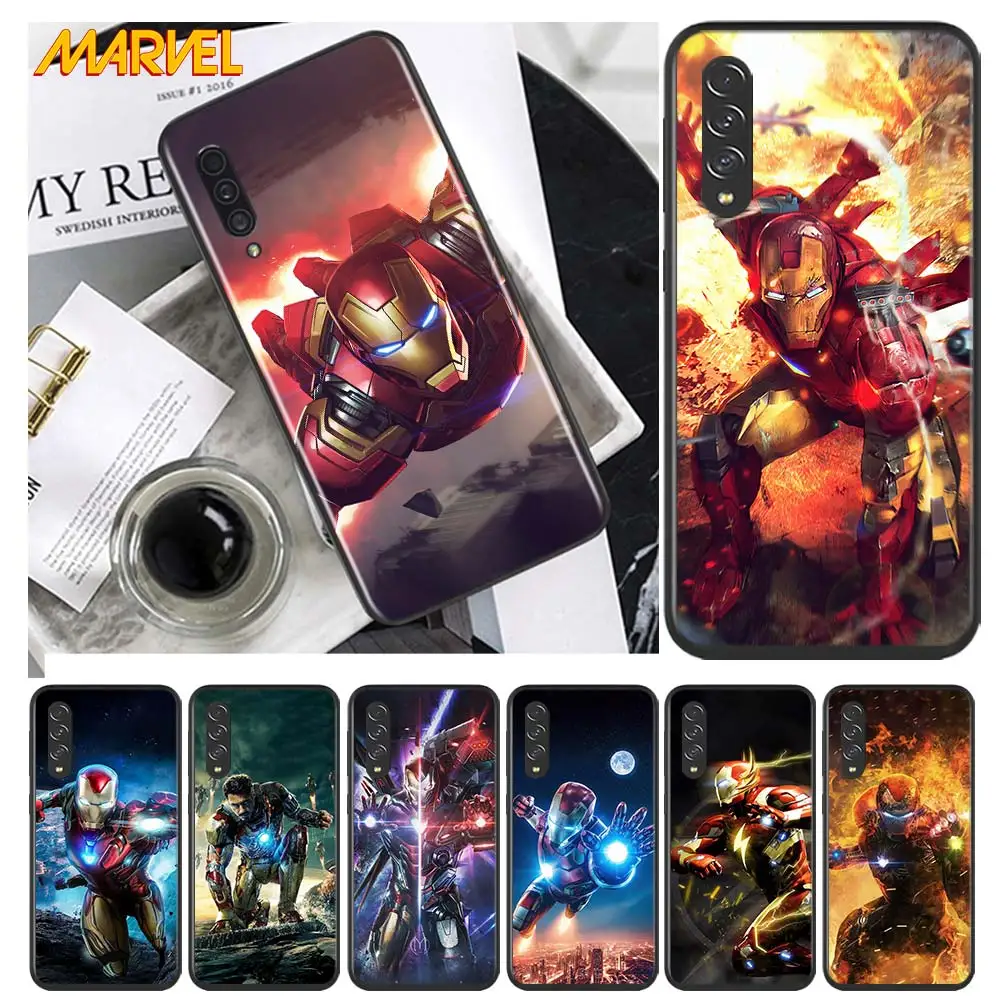 

Iron Man Marvel hero for Samsung Galaxy A90 A80 A70 A60 A50 M60 M40 A20E A2Core A10S A10E Silicon Soft Black Phone Case