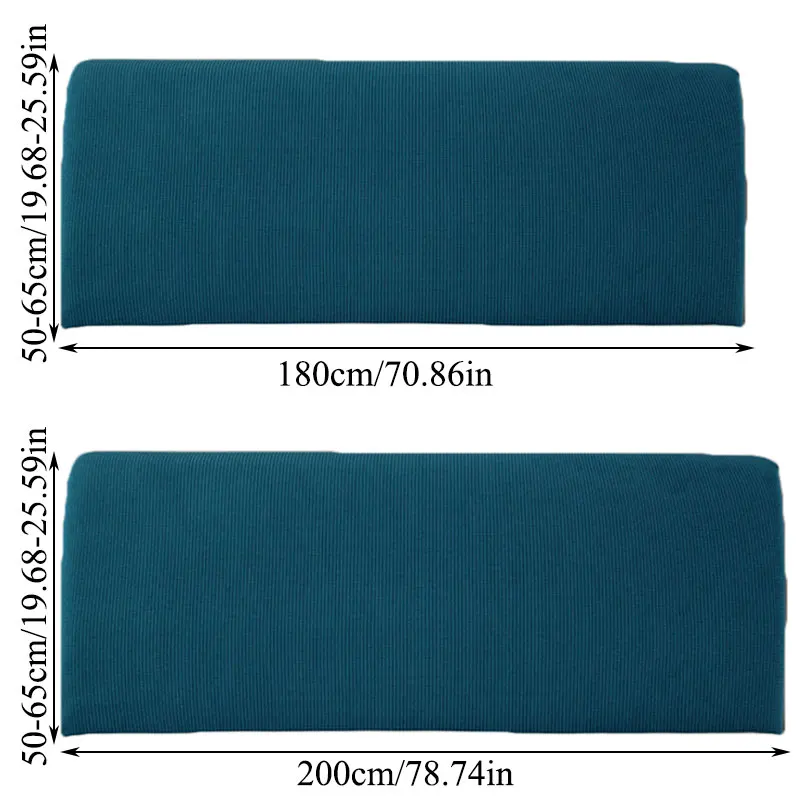

Elastic Bedhead Cover All-inclusive Bed Head Cover Solid Color Bed Head Back Protection Headboard Dust Cover Bedroom Decor