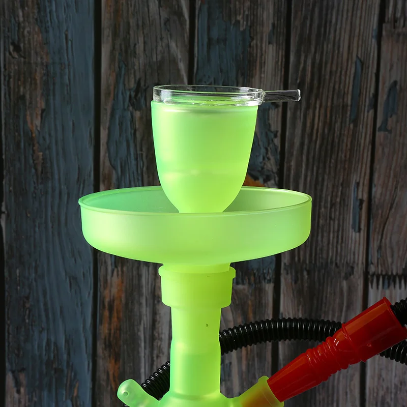 2 шт./кор. одноразовые кальяна толстые Стекло поддон для угля Чичи наргиле