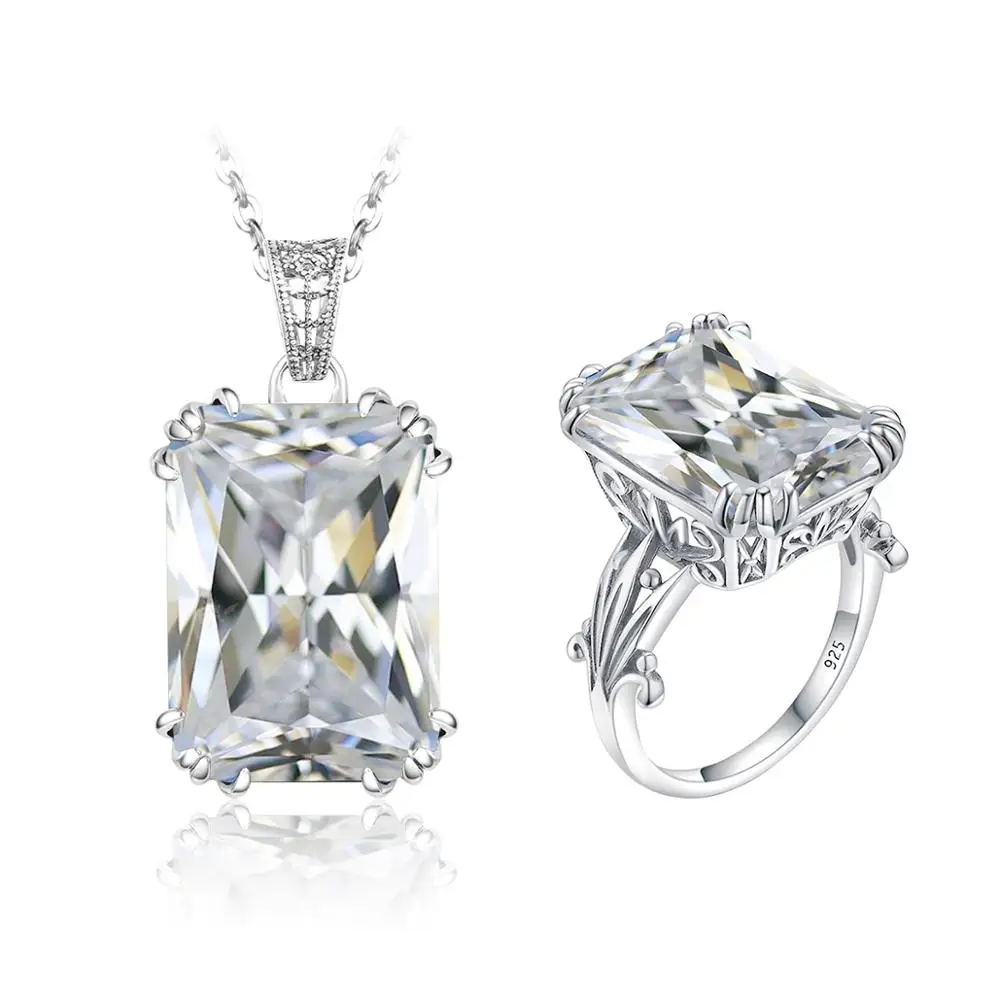 

Серебро 925 комплект ювелирных изделий в виде геометрических фигур оригинальный Циркон драгоценный камень в богемном стиле кольцо подвеска ...