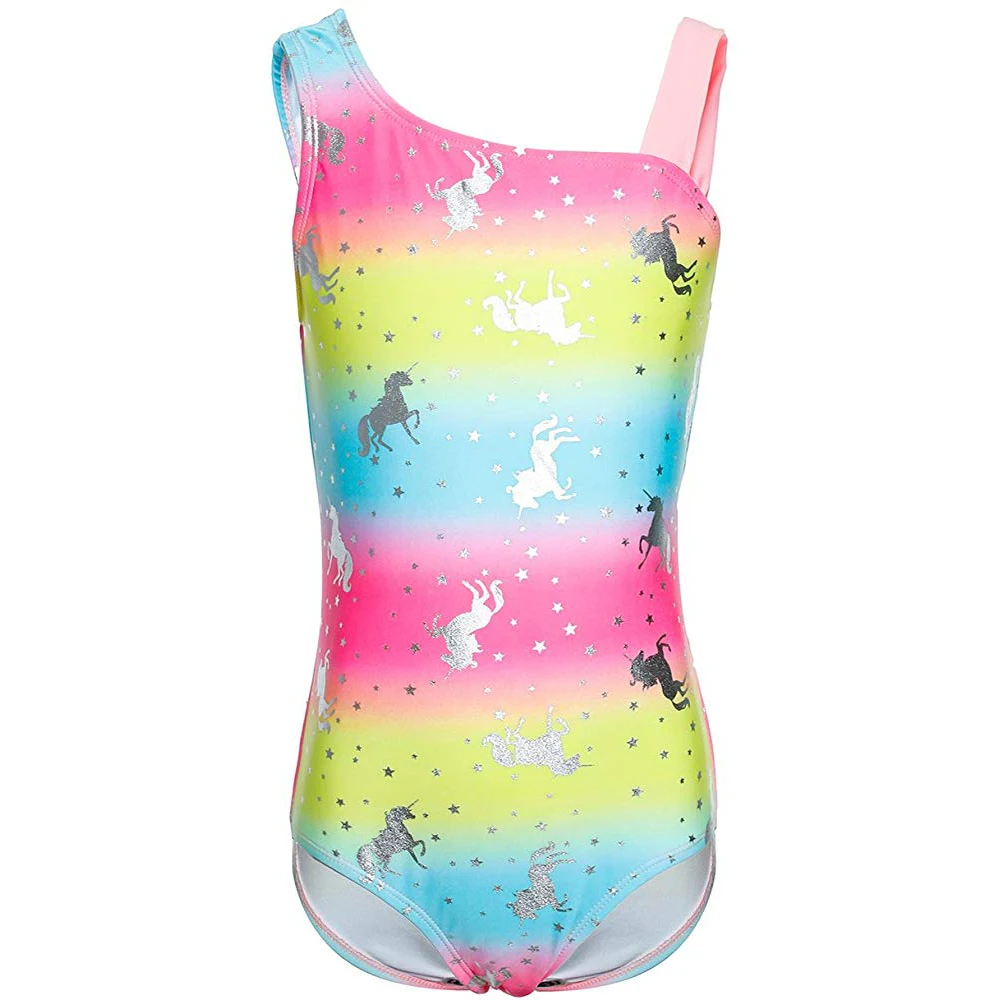 MAICO купальник радужной расцветки для Девочек Цельный горячий серебряный