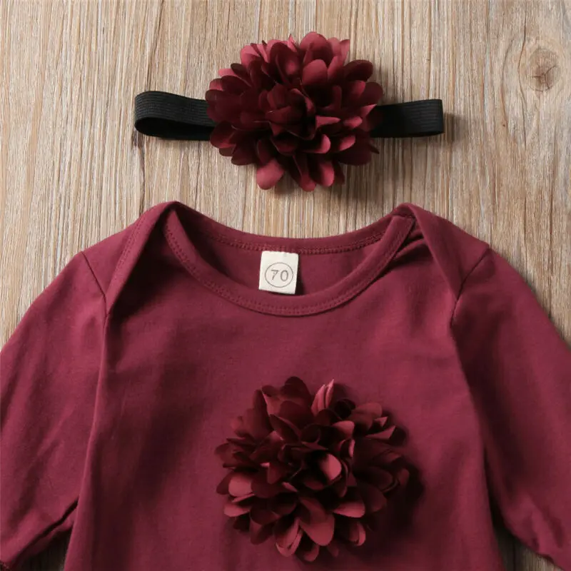 Детский однотонный комбинезон с длинным рукавом на осень/весну | Мать и ребенок