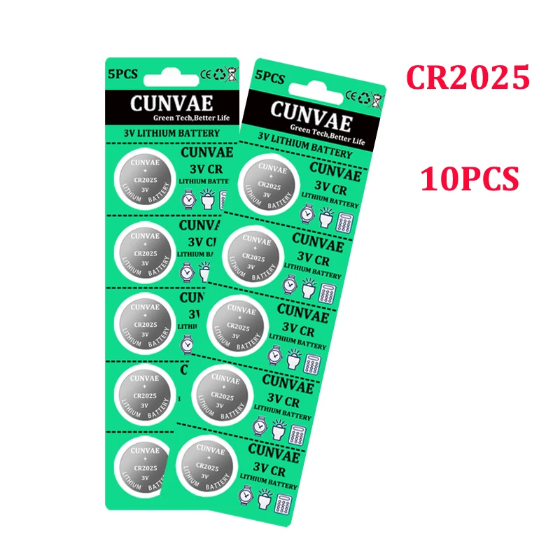 CUNVAE оригинальные cr2025 CR2015 DL2025 кнопочные батареи cr 2025 3V литиевые монетные для веса |