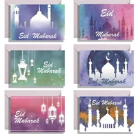 pink eid mubarak postcards gift cards islamic muslim eid al fitr greeting cards party ramadan decorations ramadan kareem gifts