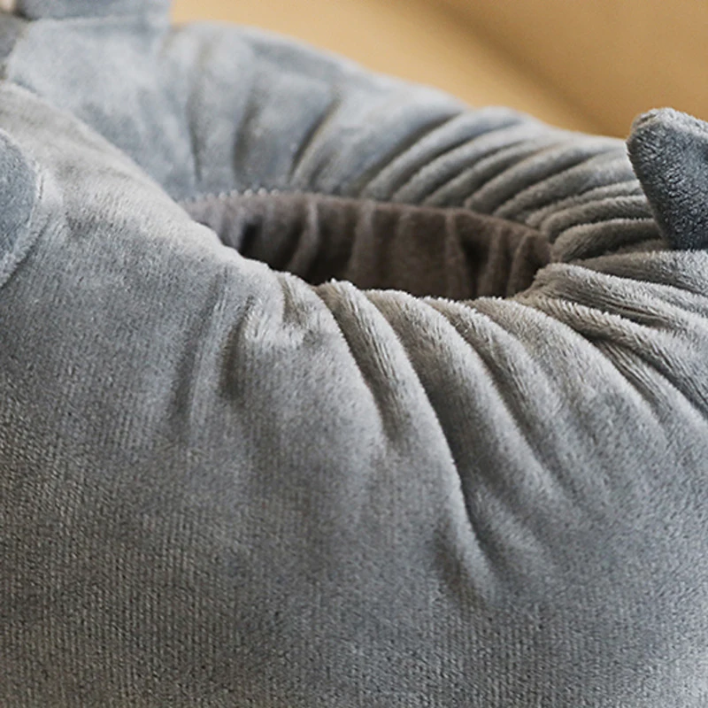 36-44yead Cute dog husky warm cotton slippers fat shoes men and women couple's bedroom cotton shoes mute