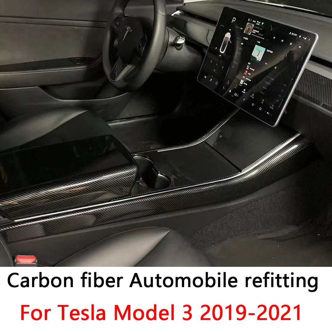 

Автомобильное крепление из углеродного волокна для Tesla Model 3, пластиковое углеродное волокно 2018-2021