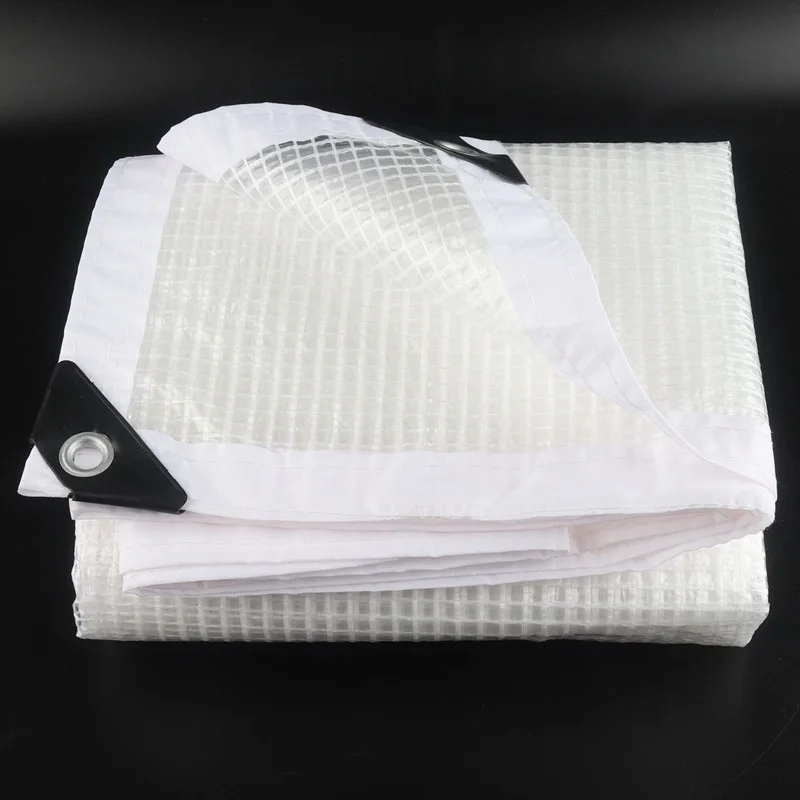 

Thick white custom PE waterproof moistureproof waterproof membrane and net terrace balcony flower plants shelter visible sails