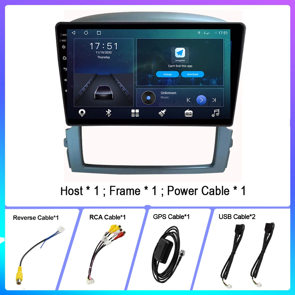 

6G 128G For Kia Sorento BL 2002 - 2011Car Radio Stereo Autoradio Multimedia Player DSP 4G WIFI Carplay Navigation No DVD Player