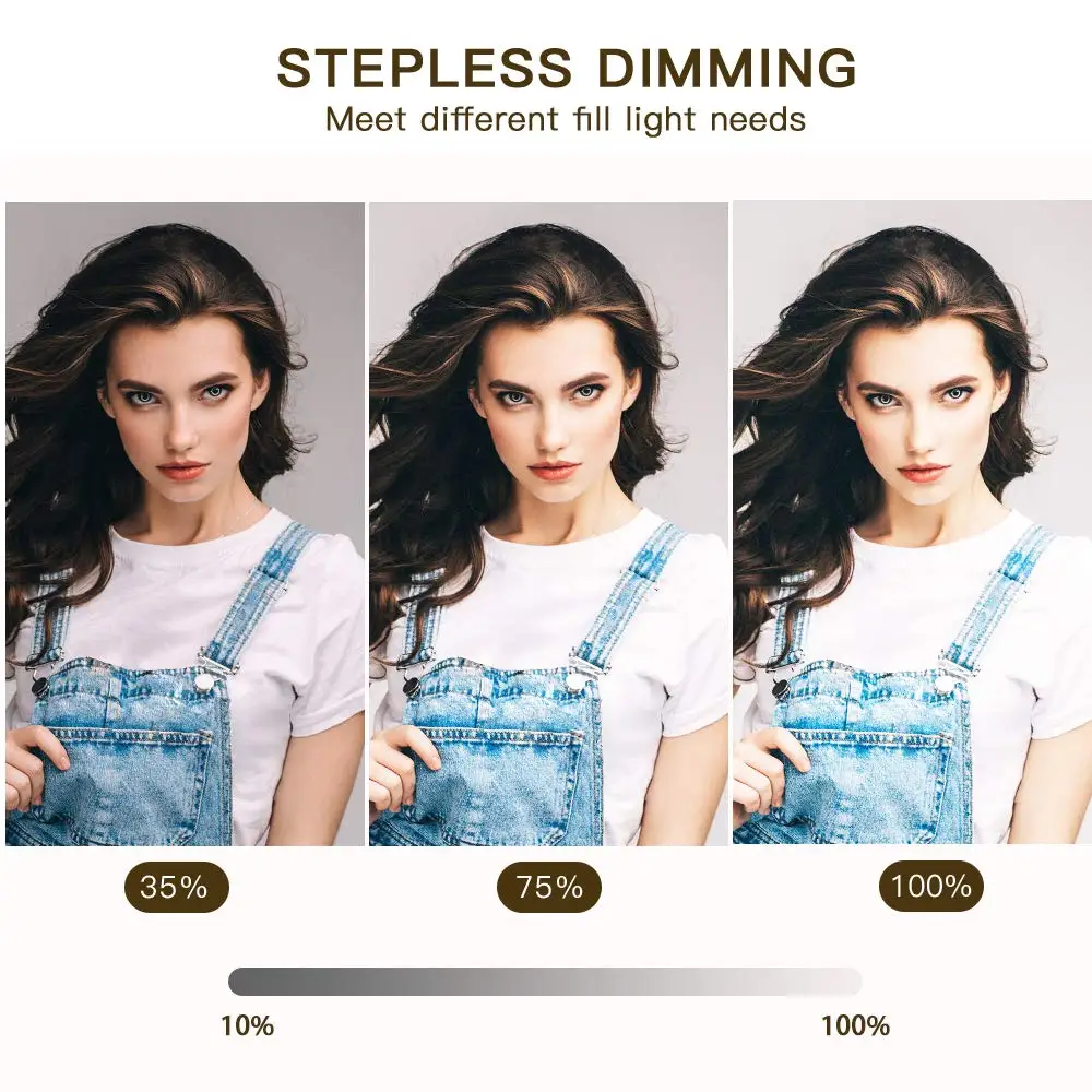 Диммируемый кольцевой светильник Travor двухцветная лампа для макияжа 12 дюймов 18 3200