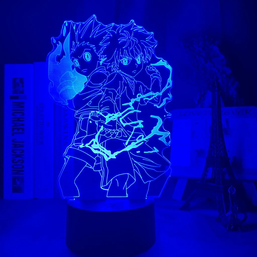 3d-ночник с фигуркой Gon and Killua ночсветильник в стиле аниме Hunter X декоративный