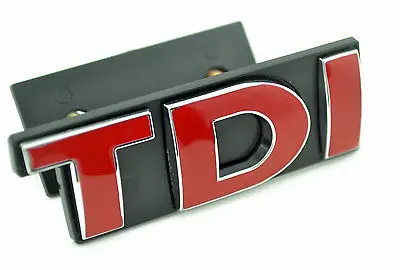 1 Красный значок TDI на переднюю решетку автомобиля автомобильные наклейки для Golf