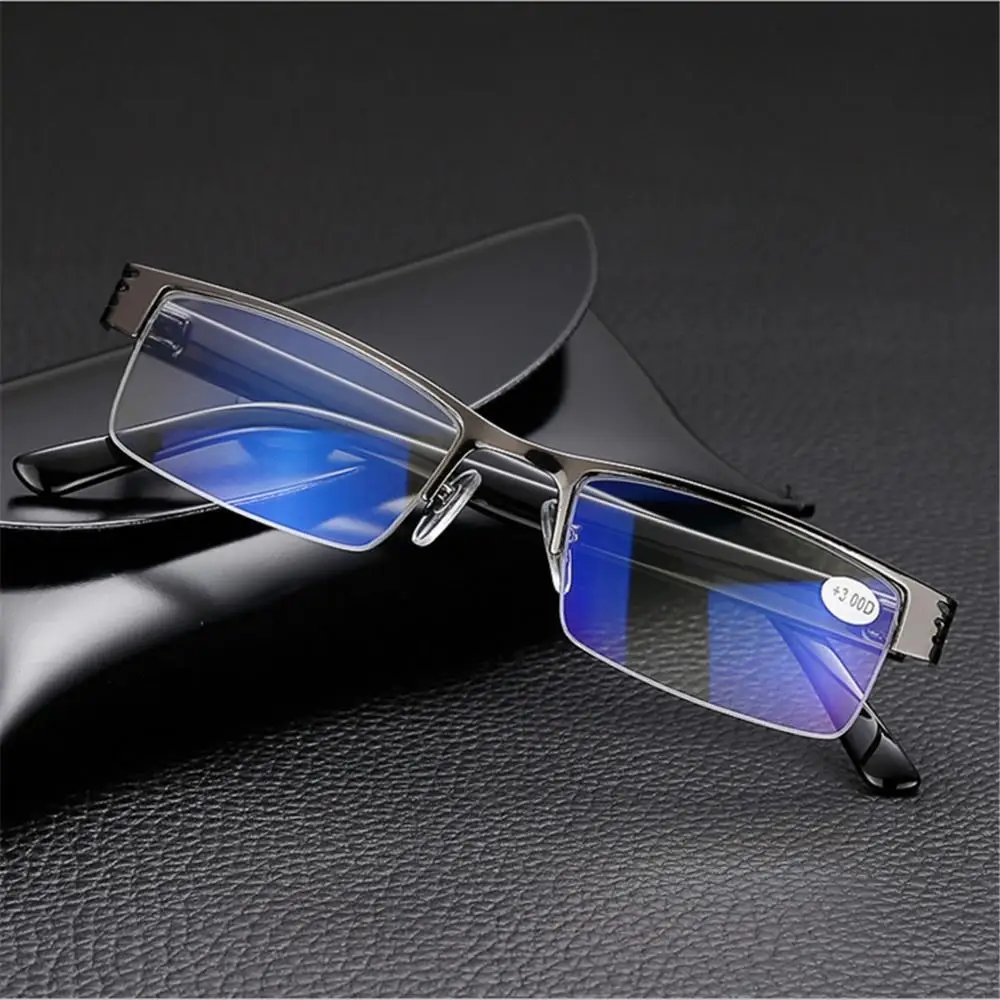 

Trend Reading Glasses Reading Glasses Men and Women Half Frame Diopters Business Office Men Reading