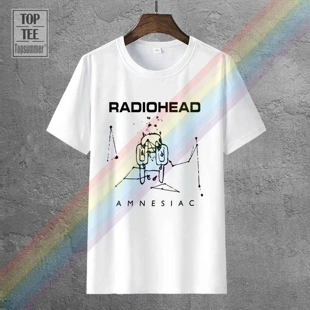 

Radiohead Amnesiac Ok Computer Men'S Black White T Shirt Cool Casual Pride T Shirt Men Unisex New Fashion Tshirt Loose Size Top
