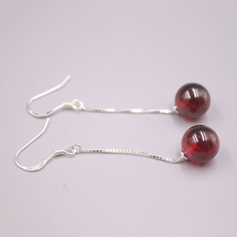 

Серьги-подвески женские из серебра 925 пробы, 54 х10 мм