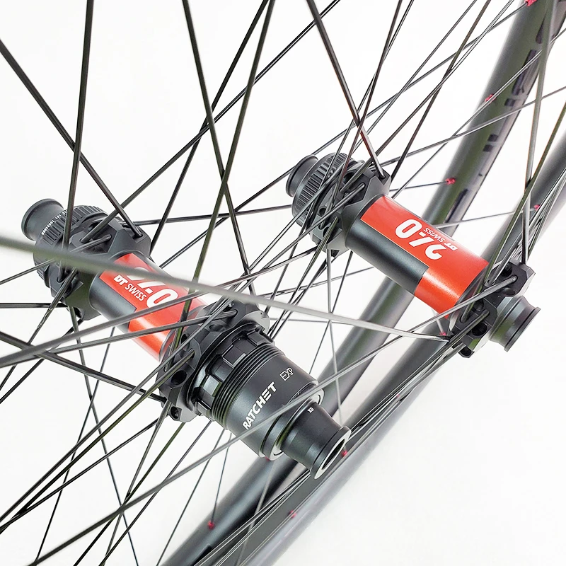 1320g 29er carbon BOOST 33mm asymmetric tubeless wheels straight pull 25mm deep DT240 RATCHET EXP XD micro spline 11s 12s | Спорт и