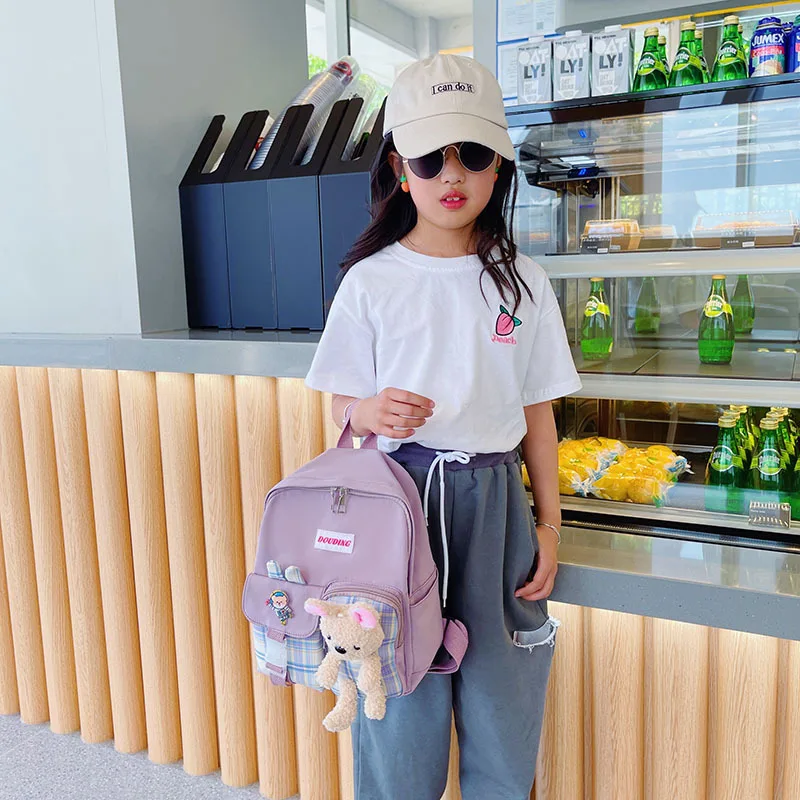 Kawaii Bear Children's Schoolbags Fashion Backpacks Men Women Baby Anime Cartoon Backpacks Children's Schoolbags