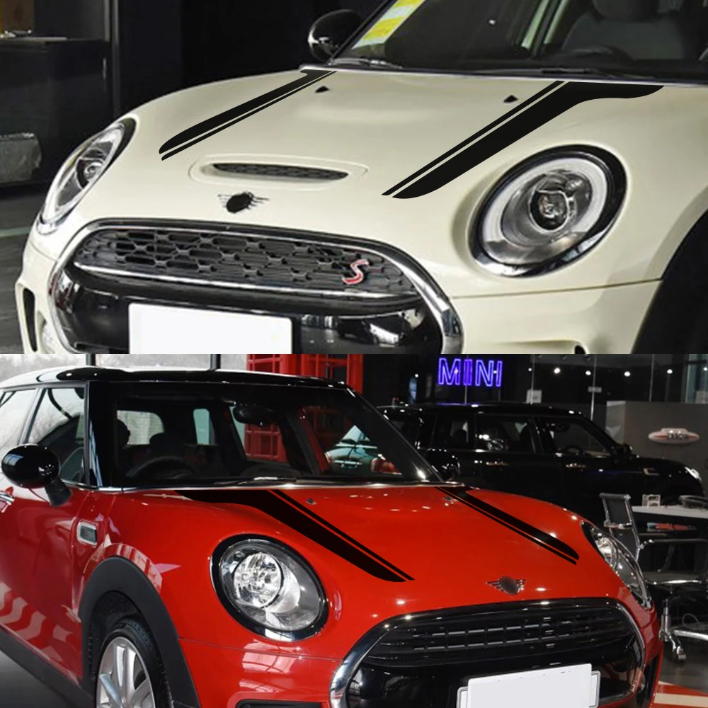 Автомобильный Стайлинг головная наклейка капот Наклейки для MINI Cooper S One Countryman Clubman R55 R56 R60 R61 F54 F55 F56 F57 F60