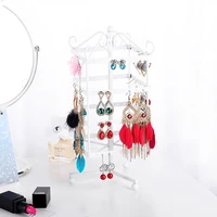 high quality 4 colors 128 holes earrings standstud jewellery organization multifunctional mental display necklace jewelry holder