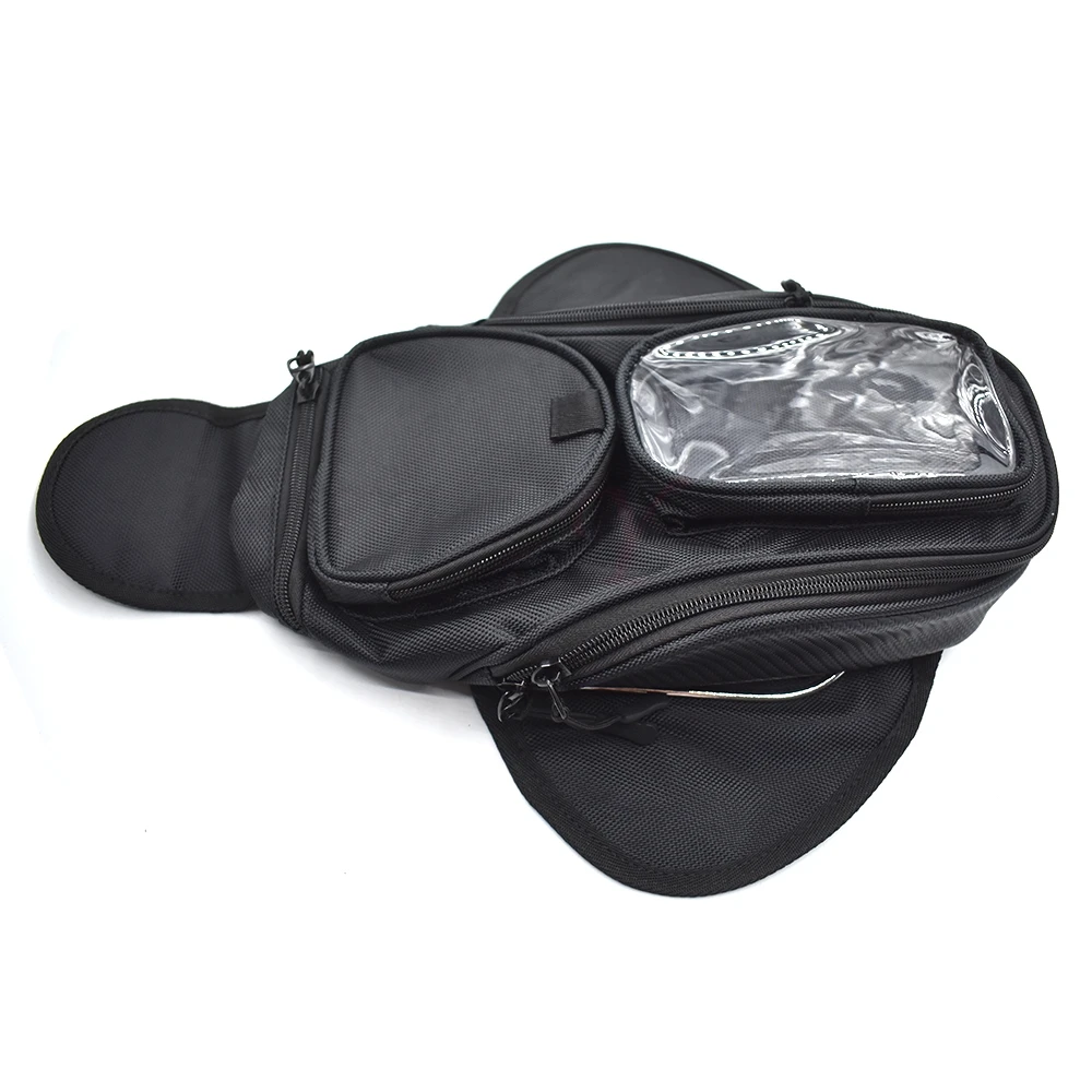 

New Motor Tank Bag Black Oil Fuel Tank Bag Magnetic Motorbike Saddle Bag Single Shoulder Bag Motorcycle Backpack