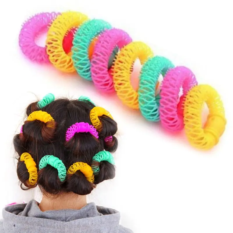 

8Pcs/Lot Magic Curler Hair Rollers Curls Roller Lucky Donuts Curly Hair Styling Make Up Tools Accessories For Woman Sleep Curls