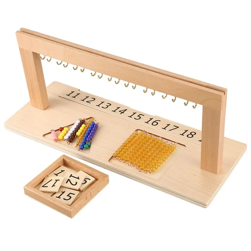 

Matching Board with Bead Stand Mathematical Operation Educational Toys Kindergarten Mathematics Early Education Teaching Aids