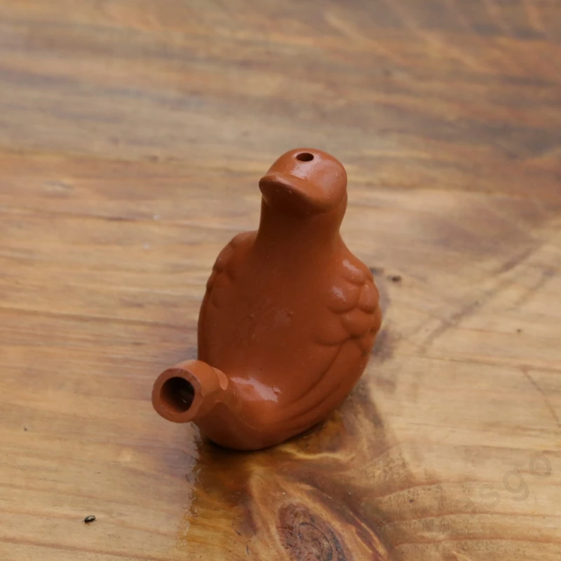 Silbato Vintage de cer&aacute;mica para aves de agua, juguete de ba&ntilde;o para ni&ntilde;os, artesan&iacute;as, Ocarina, canciones-4