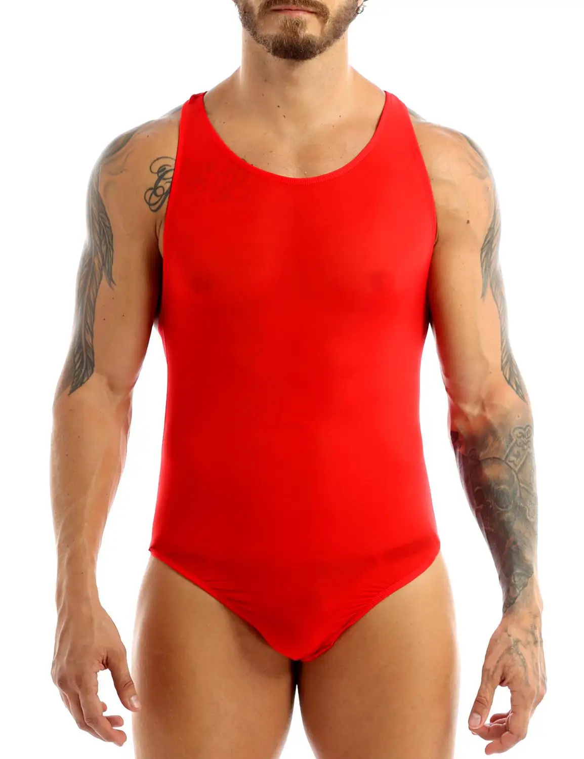 Купальник мужской гимнастический стринги купальник трико слитное нижнее белье