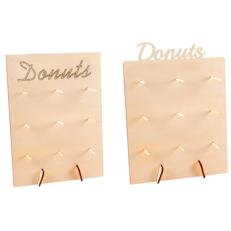 

2 шт. деревянные пончик подставка в форме пончика вечерние украшения кольцевой держатель невесты Свадебная вечеринка вечерние Декор на ден...