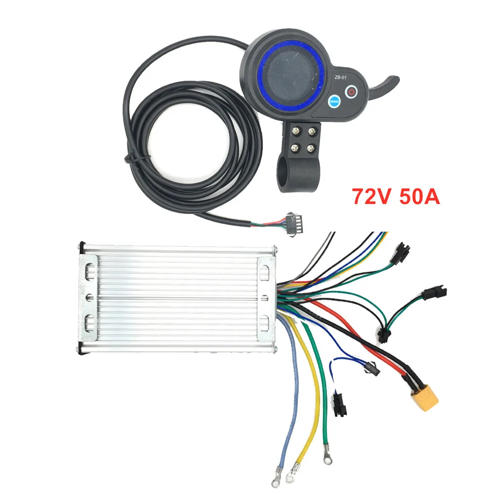 ZB 72V 50A контроллер для SK3 72V двойной двигатель 7000 Вт Электрический скутер Модернизированный Zhaobang печатной платы e скутер материнская плата печатная плата - изображение