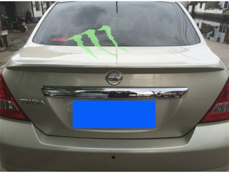Спойлер для Versa 2006 2010 Nissan Tiida Sedan спойлер DFYK из АБС пластика цвет заднего крыла