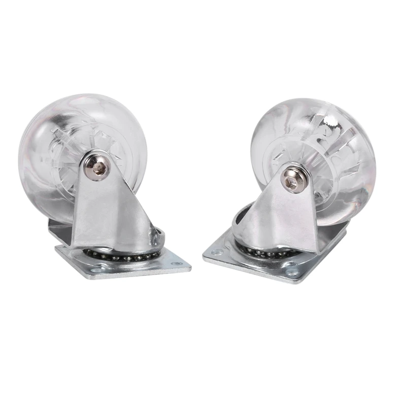 Прозрачный полиуретановый ролик бесшумный Универсальный сверхпрочный колесо