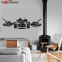 tank force wall sticker modern amry theme vinyl decals removable murals home decor kids room boys playroom game wallpaper 3633