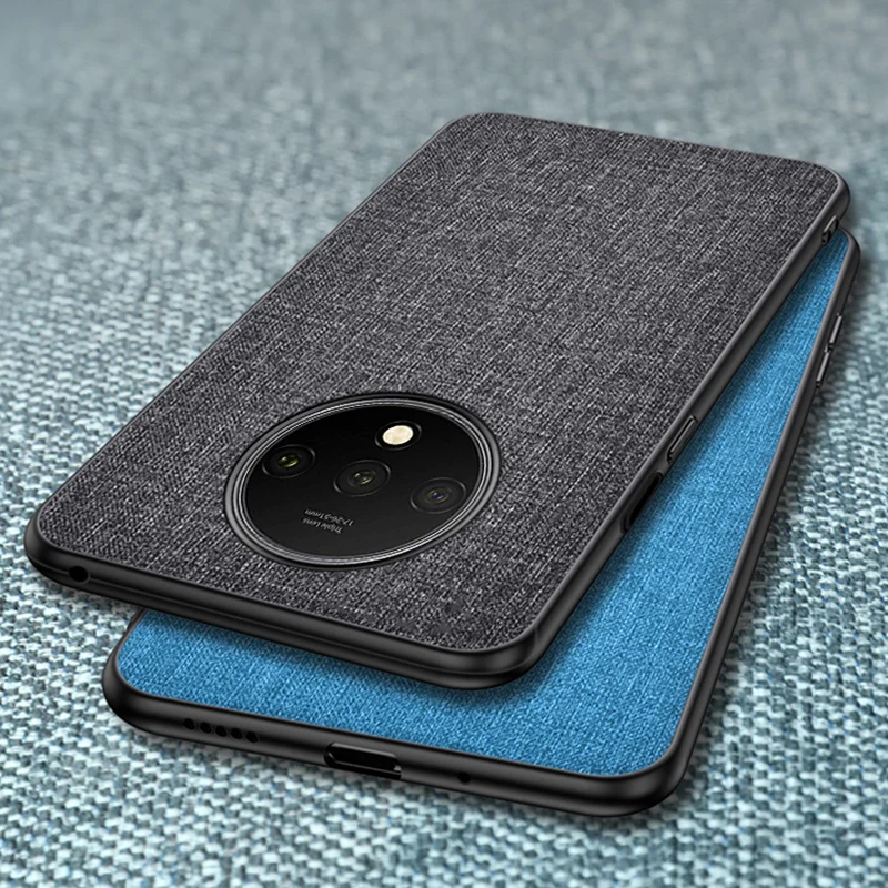 Чехол Ikrsses для OnePlus 7T роскошный чехол из искусственной кожи с твердой задней