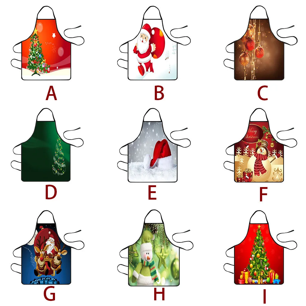 Saingace Кухонный Фартук Рождественская красочная Вечеринка дерево Принт милое