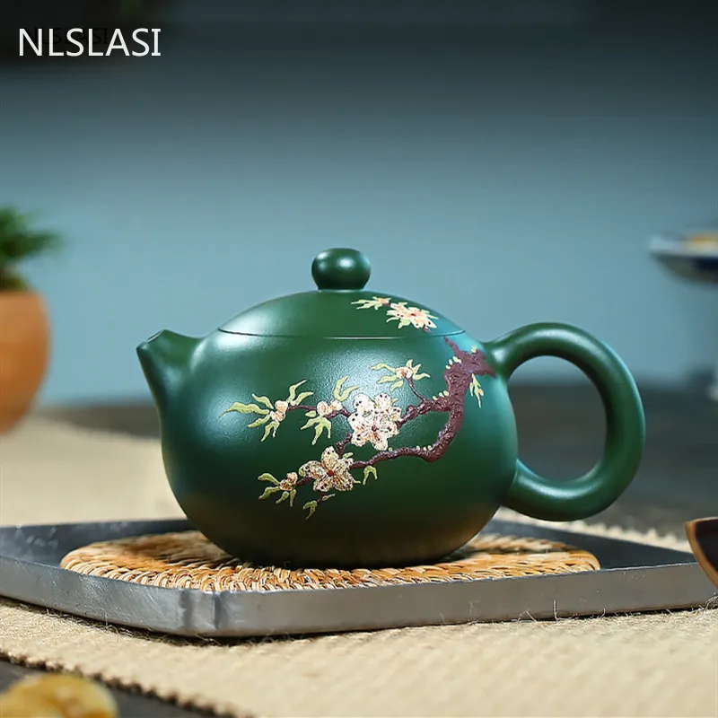 

Yixing classic tea pot purple clay Xishi teapots beauty kettle Handmade Boutique Teaware Customized 188 ball hole filter 200ml