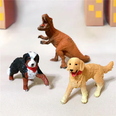 

Rare Limited Edition Toy dinosaur dog mini golden retrieved figure mini Doll Girl DIY Hair Toys Favorite Collection tomorrow