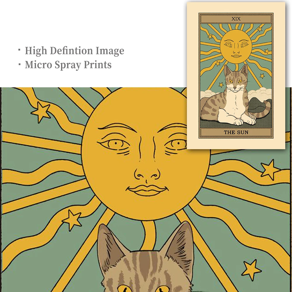 Настенная картина с абстрактным изображением влюбленных Таро в скандинавском