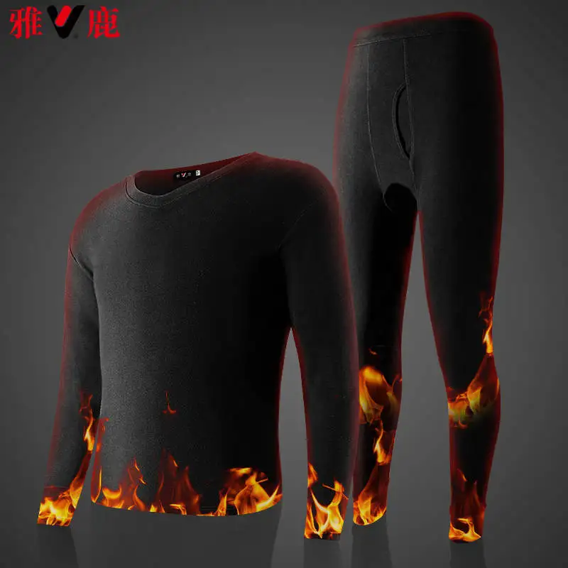 Thermal underwear sets Men's Women's Tops and Bottoms Sets Cotton Undershirts Pants Tee Leggings Boy |