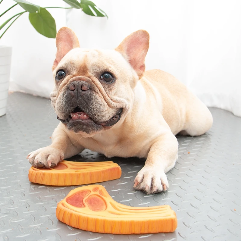 Dog Squeak Toys Chicken/Duck Leg Shape Pet Chew Molar Toy Bite Resistant Safety Rubber Puppy Interactive Playthings |