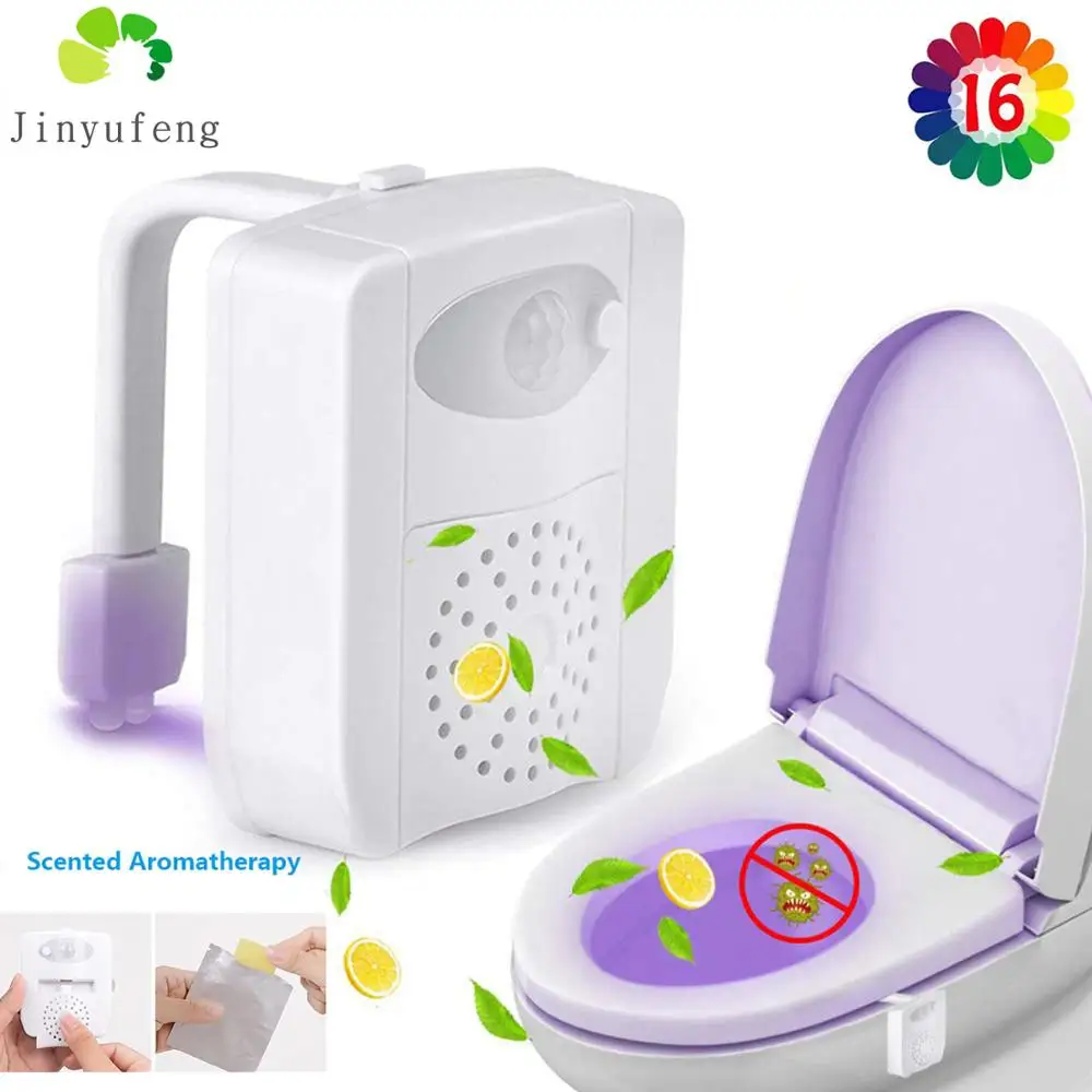 Ночной светильник для сиденья унитаза с датчиком движения ароматерапия УФ