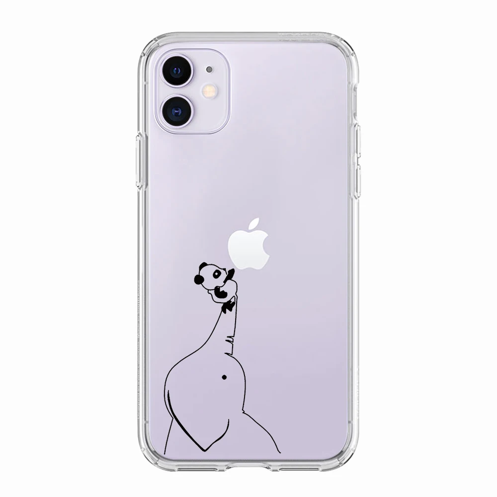 Чехол для телефона iphone 11 12 Pro XS Max Mini 7 8 6 6S Plus 5S SE 2020 X XR мягкий белый прозрачный ТПУ |