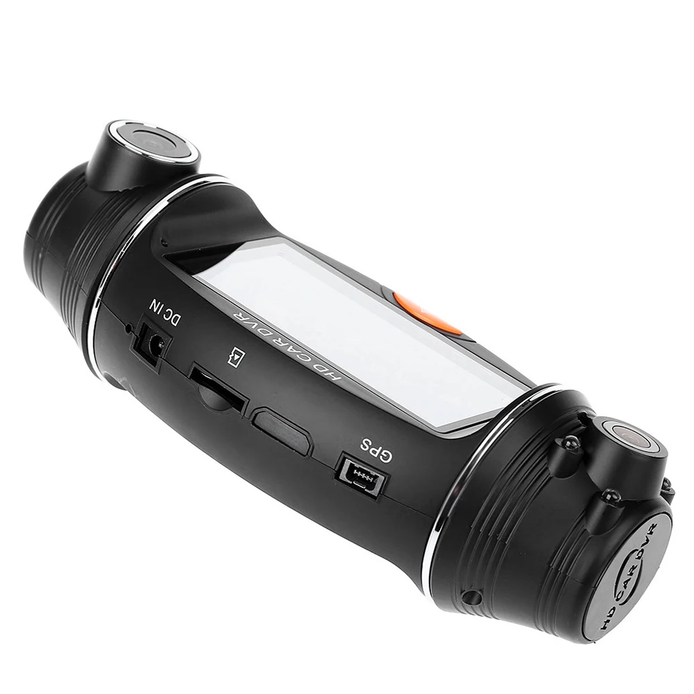 HD Автомобильный видеорегистратор с двойной камерой широкоугольный ночным