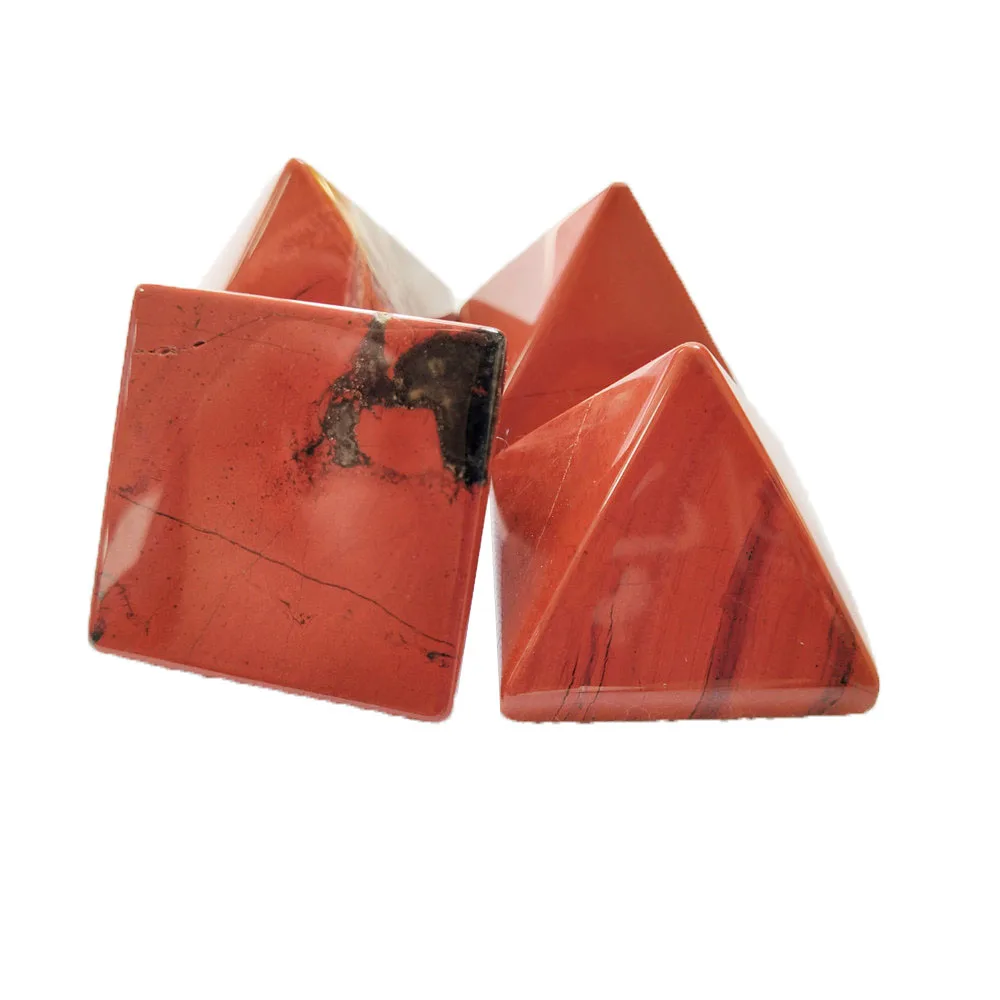 30 мм целебные рейки натуральный красный яшма камень пирамида из кристалла кварца