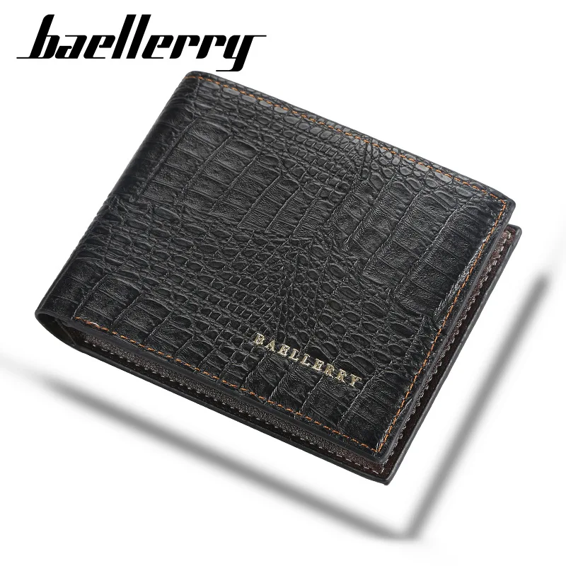 Короткий кошелек Baellerry для мужчин из искусственной кожи тонкая Кредитная