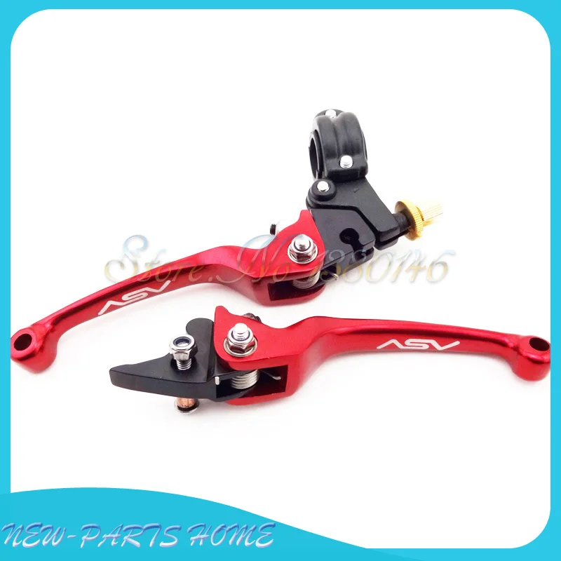 Алюминиевый ASV красный складной тормозной клатч рычаги для питбайка