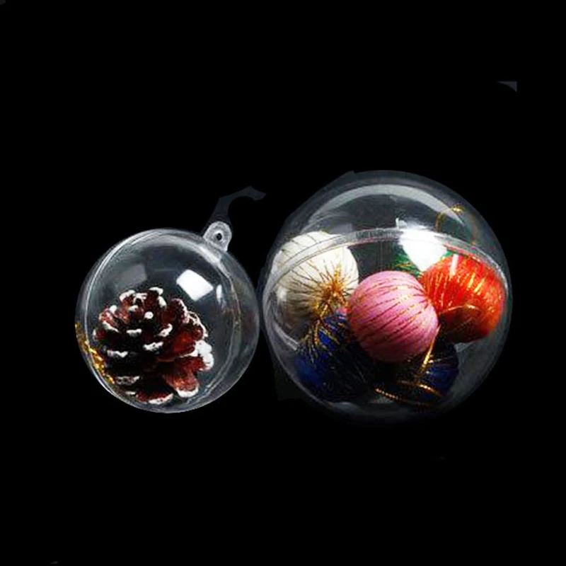 Прозрачный пластиковый полый шар Рождественская елка висячие украшения